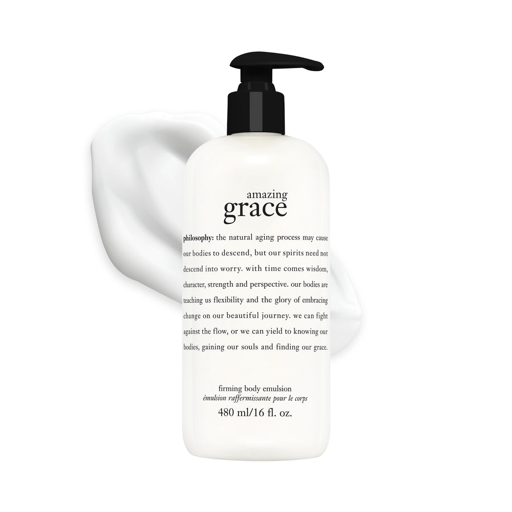 philosophy front packaging showing 16 fl oz bottle and label benefit