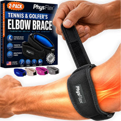 PhysFlex vista frontal del par de bandas mostrando diseño y ajuste rápido