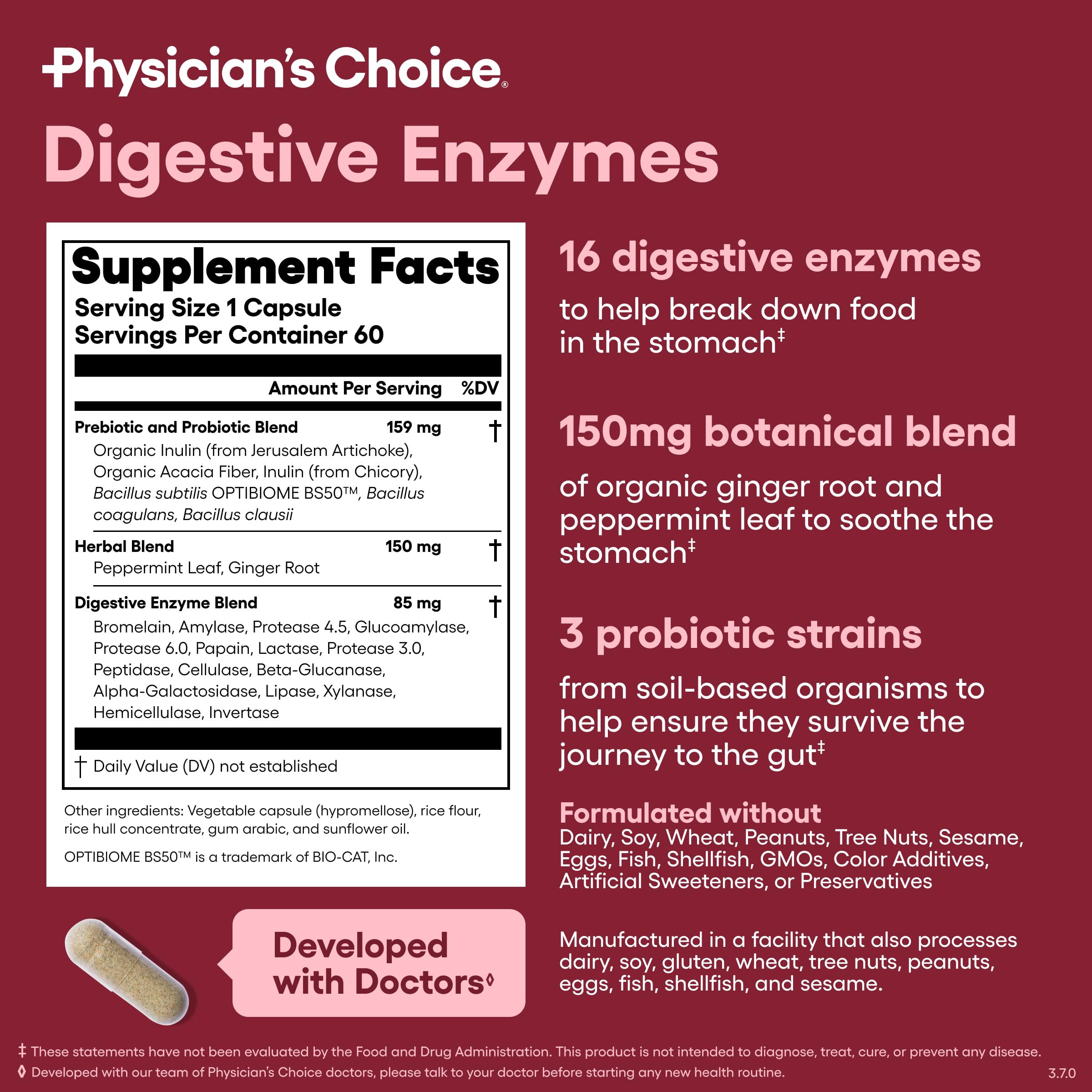 Physician's CHOICE bundle junto a alimentos saludables para contexto de uso