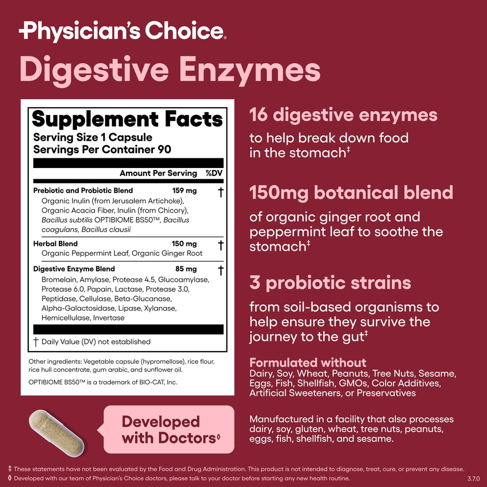 Physician's CHOICE comparación de tamaño en mano para visualizar escala