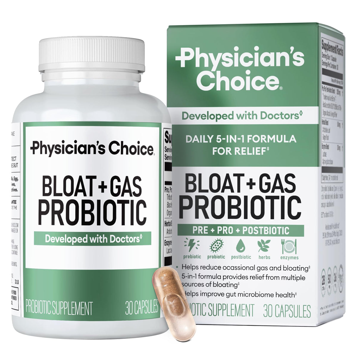 Physician's CHOICE frontal del envase mostrando la etiqueta y beneficios visibles