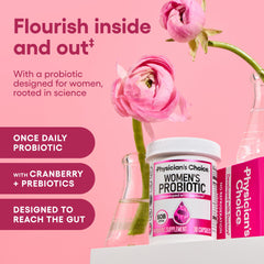 Physician's CHOICE bottle open with capsules indicating easy daily use
