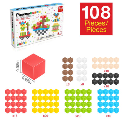 PicassoTiles cubo en mano de niño, facilidad de agarre y manipulación