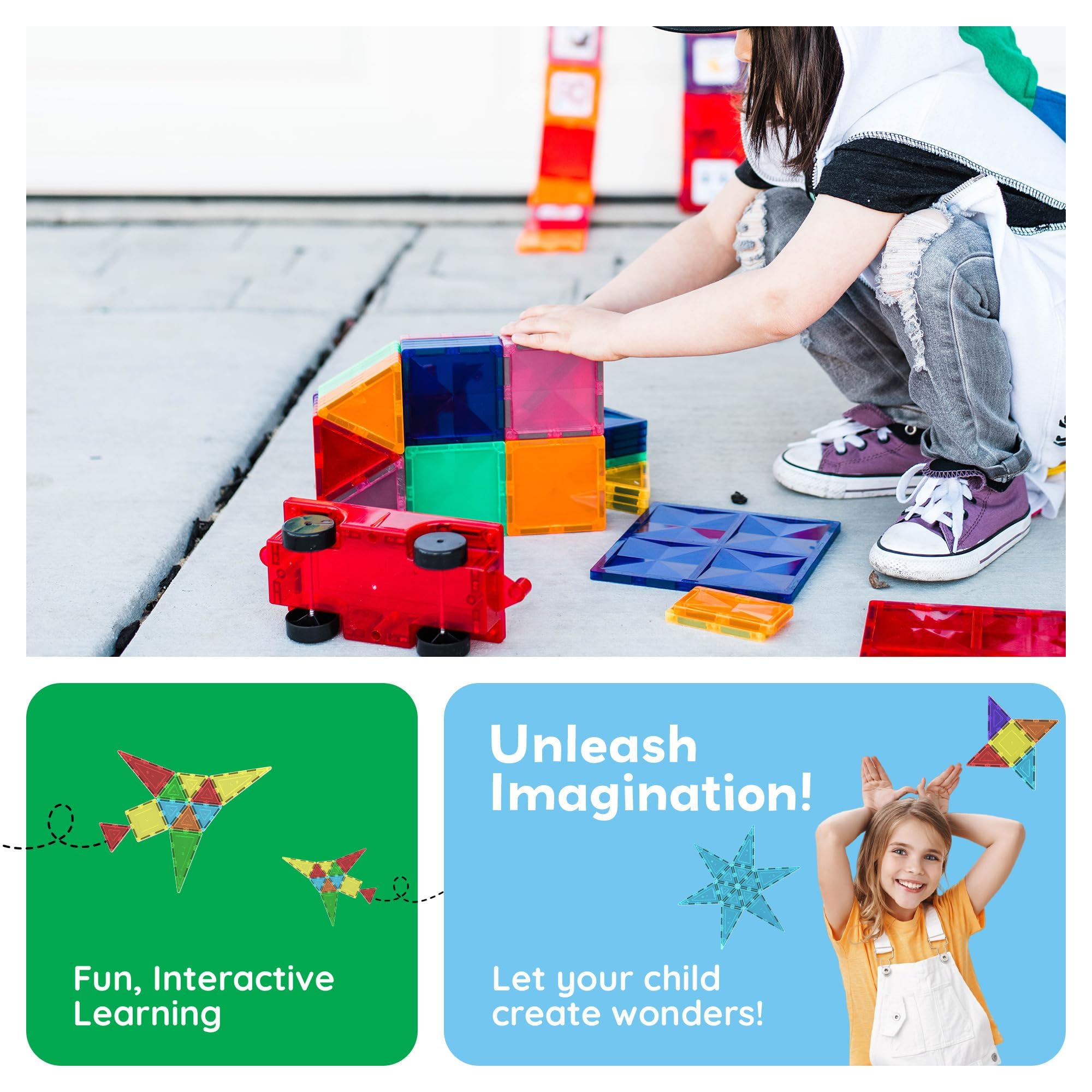 PicassoTiles etiqueta con materiales indicando pieza libre de BPA