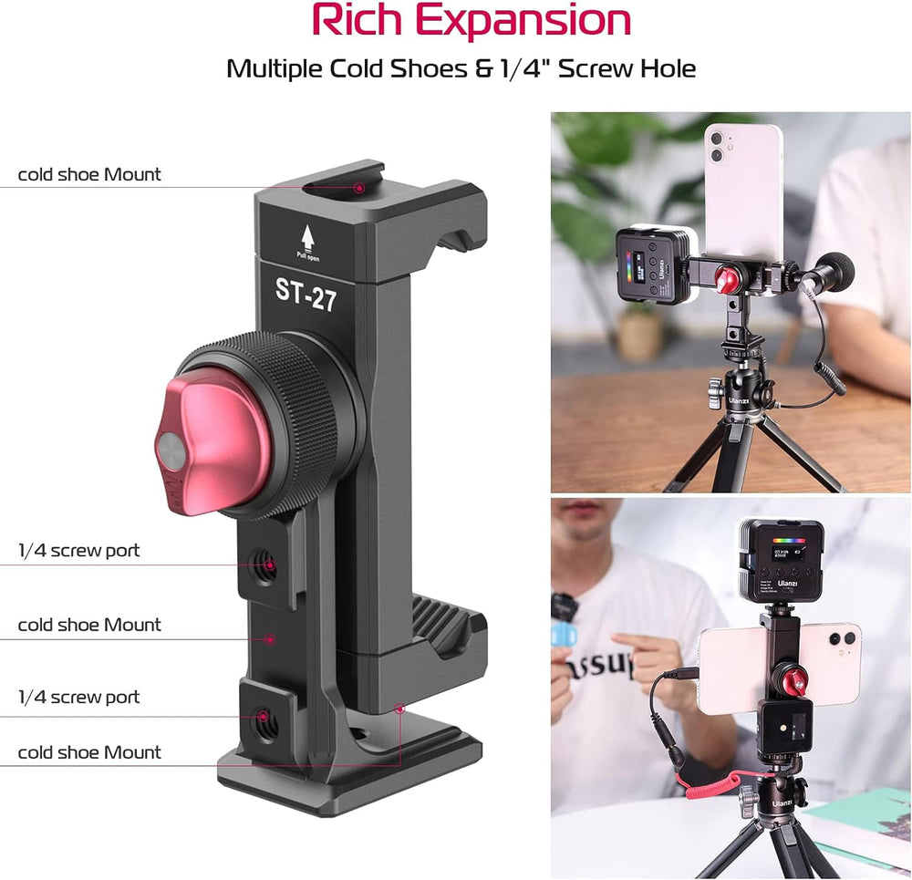 PICTRON closeup of Arca port and 1/4" thread showing fast tripod compatibility