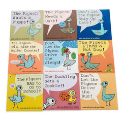 Generic pack frontal de libros Pigeon mostrando las nueve portadas, atractivo para primeros lectores