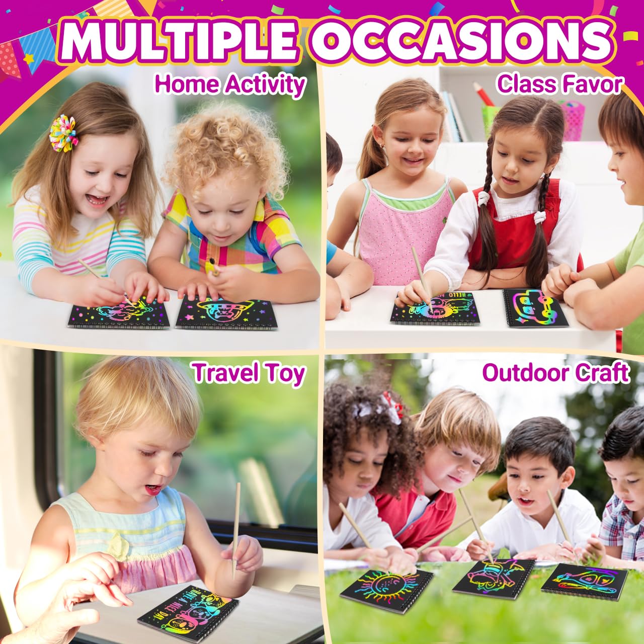 Pigipigi Kids set empaquetado listo para entregar, solución lista para fiestas