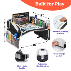 PILLANI storage pockets with pens and games for neat organization