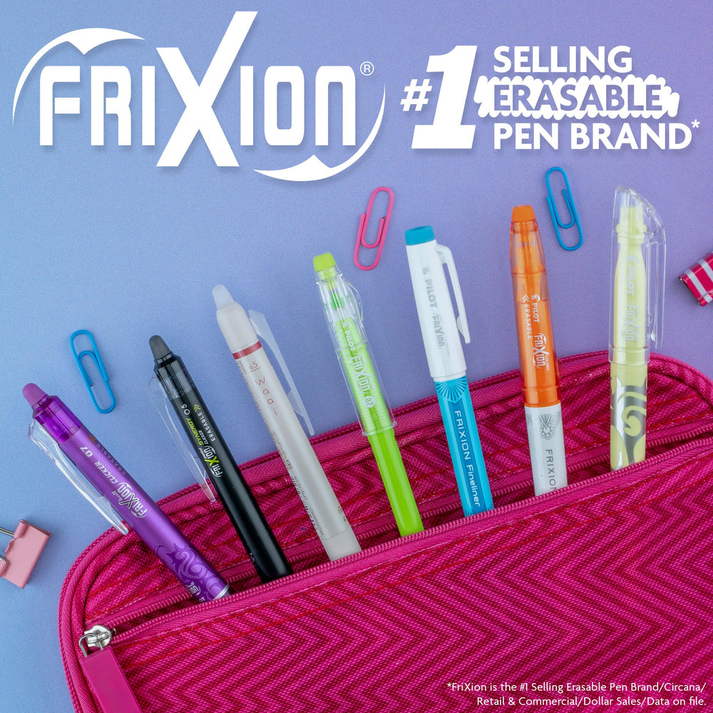 PILOT FriXion lifestyle en estudio creativo ilustrando uso práctico