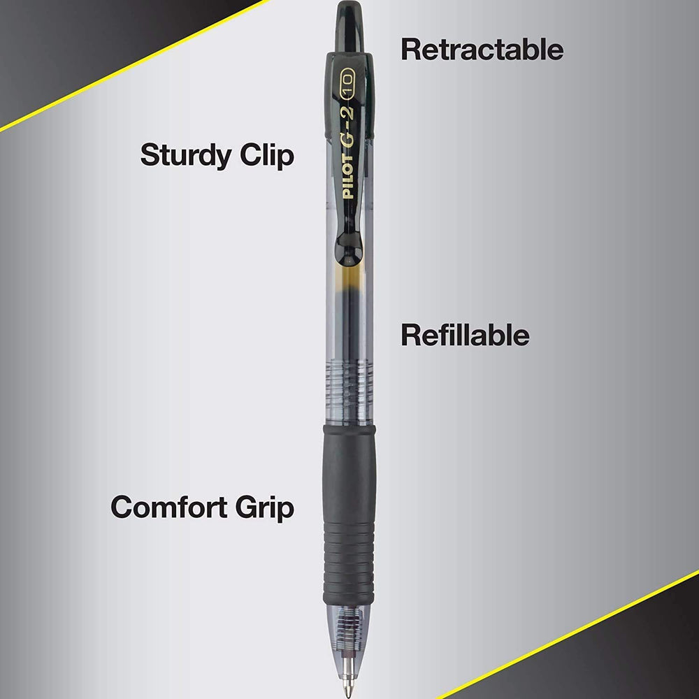 PILOT G2 close-up of 1.0mm tip demonstrating smooth bold ink performance