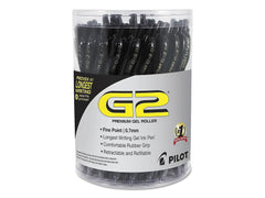 PILOT G2 fine 0.7mm tip close-up showing crisp lines for precise writing benefit