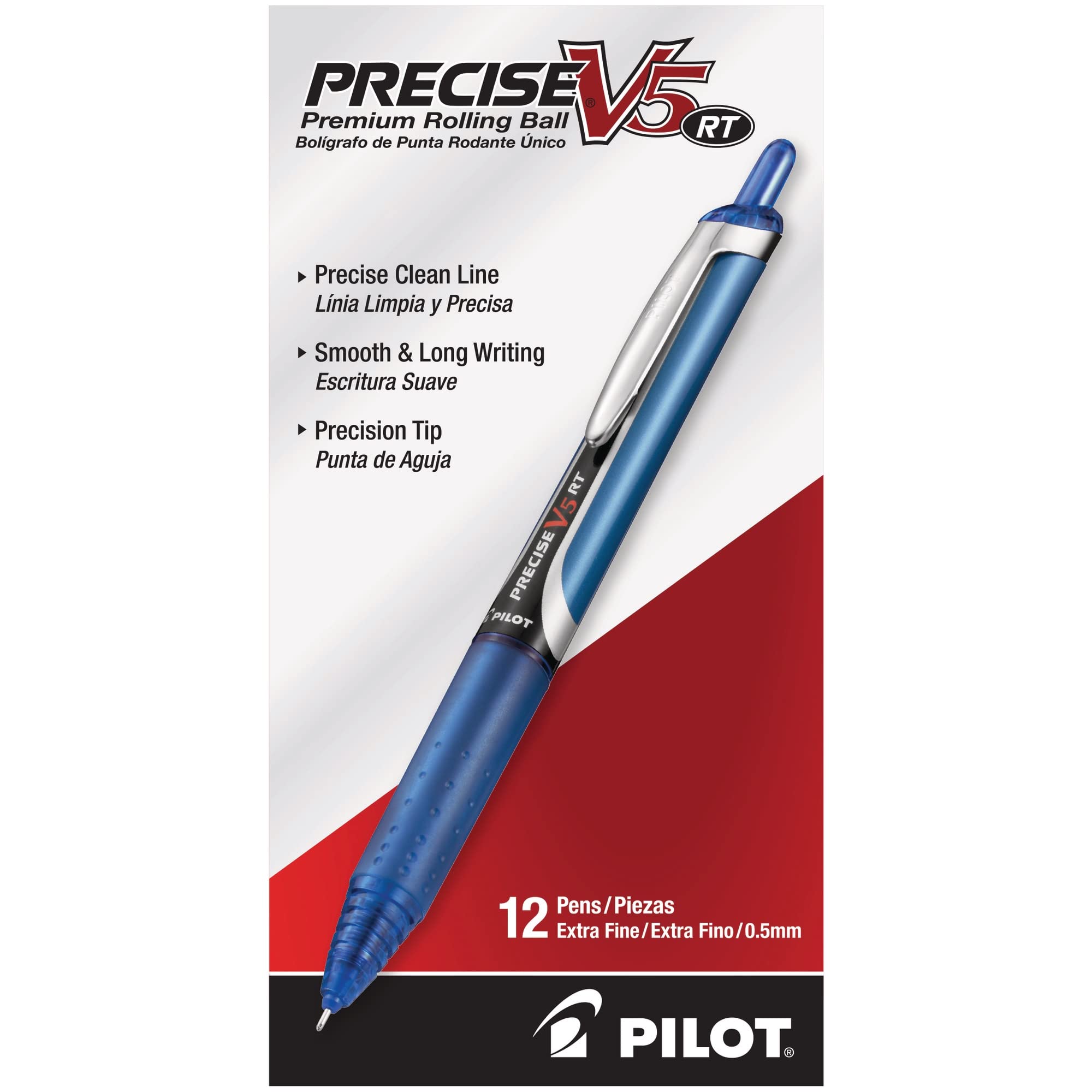 PILOT Precise V5 RT clip metálico seguro transporte y sujeción