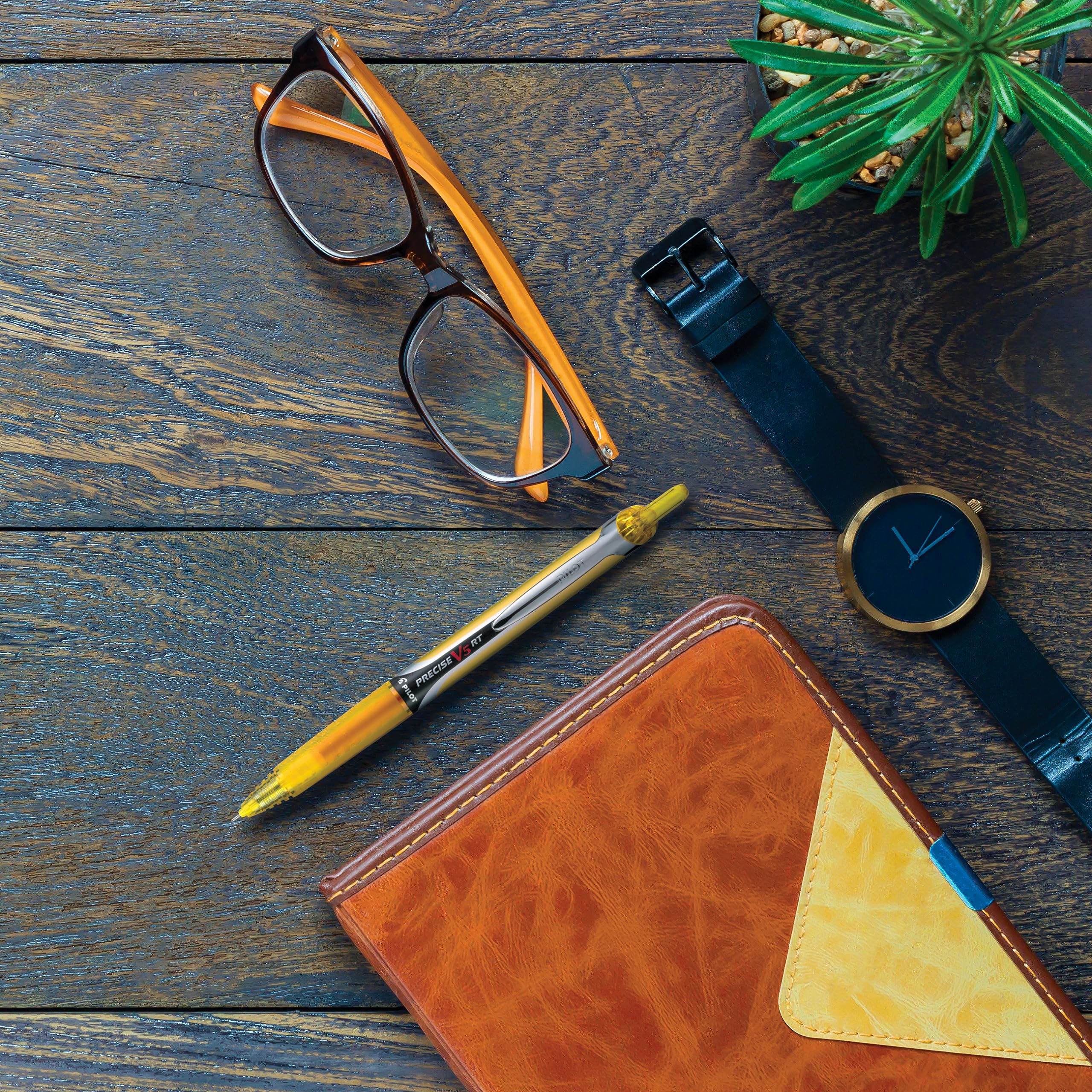 PILOT assorted color pens fanned out for color-coding and creativity