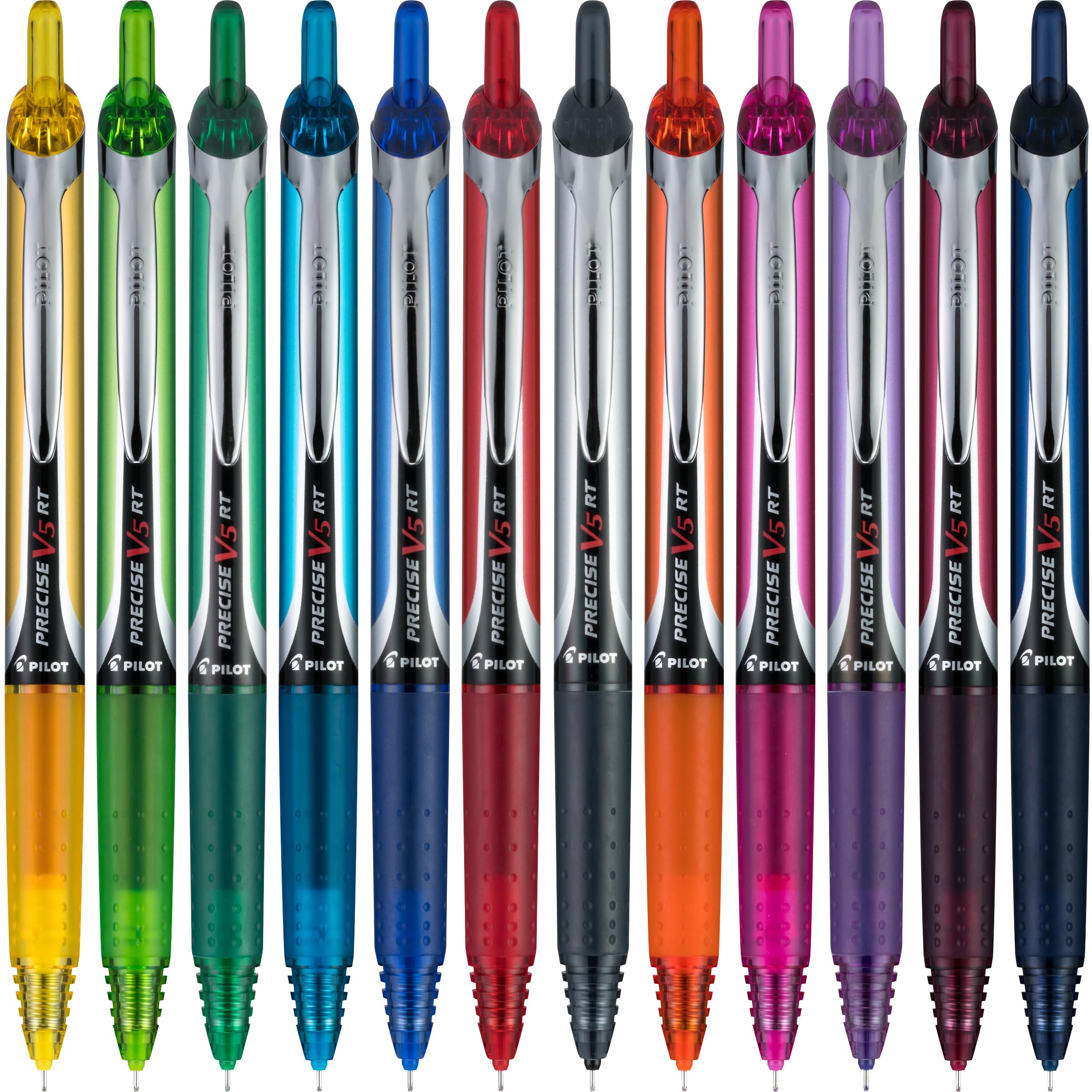 PILOT size comparison with ruler showing compact extra-fine tip scale