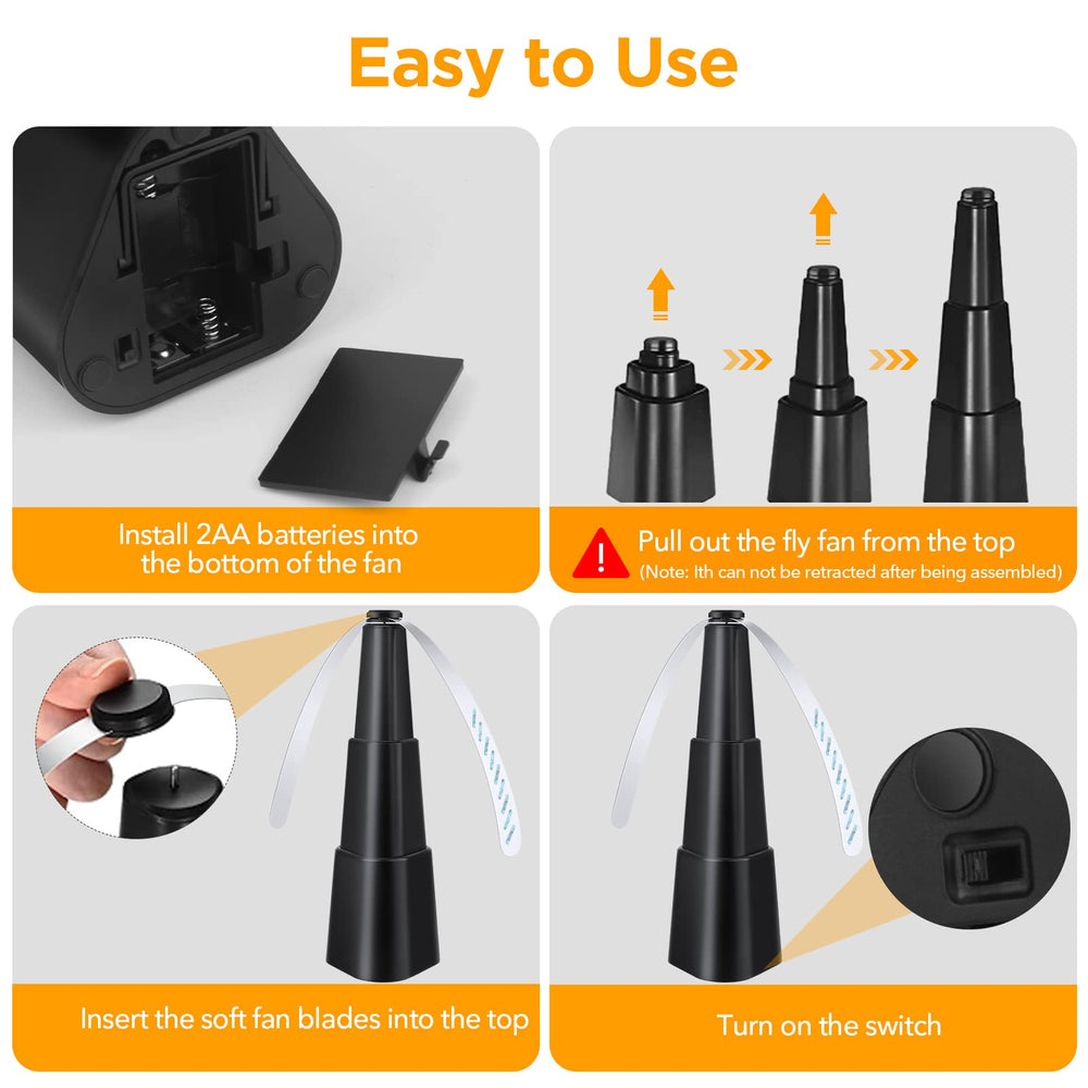PIMAG fan held in hand to show compact size and portable convenience