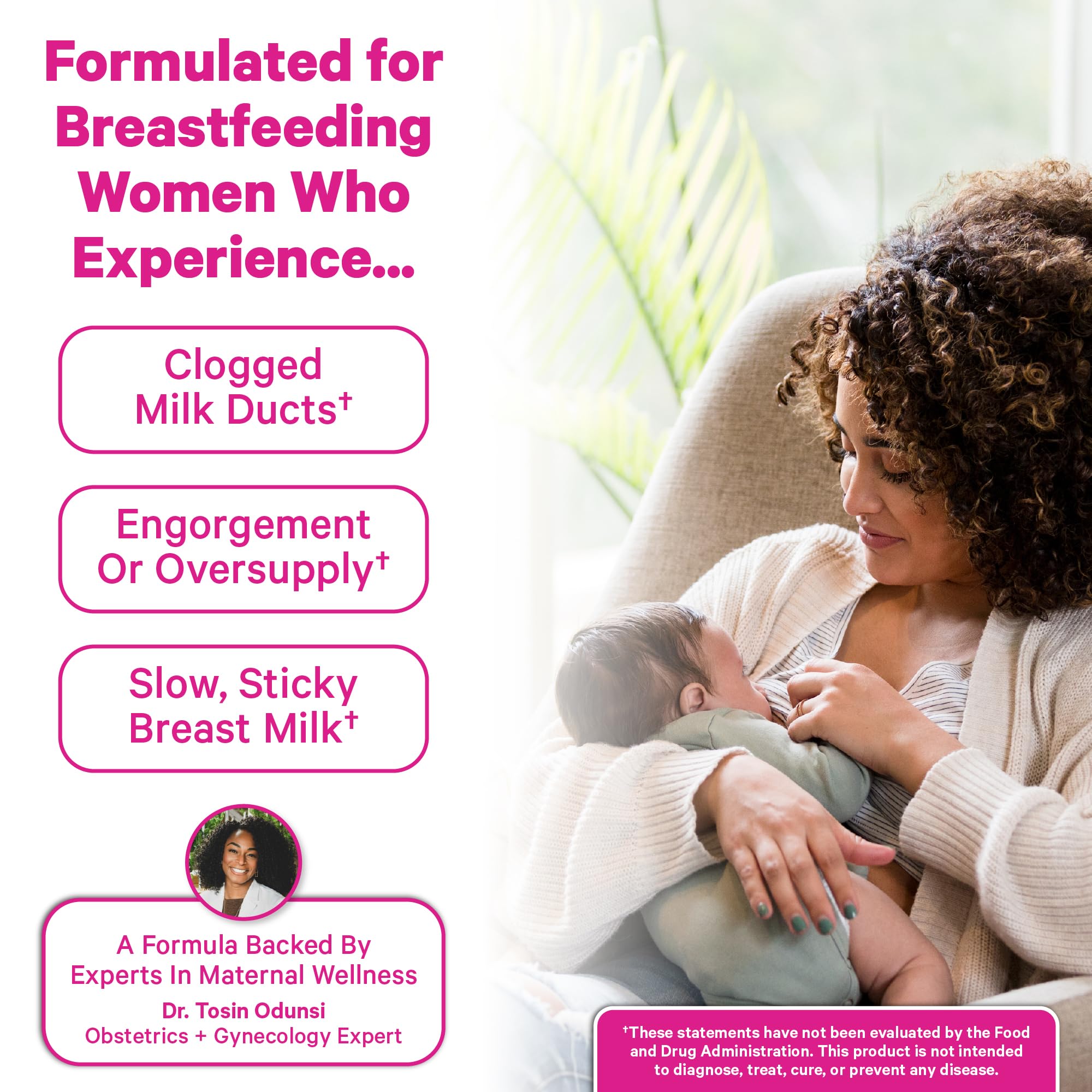 Pink Stork softgel en mano para comparar tamaño y facilidad de tragar