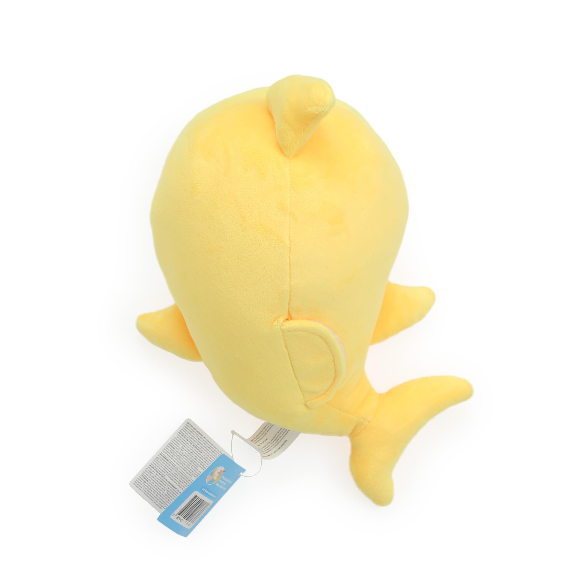 Peluche Pinkfong Baby Shark en cama aportando compañía y calma en la siesta