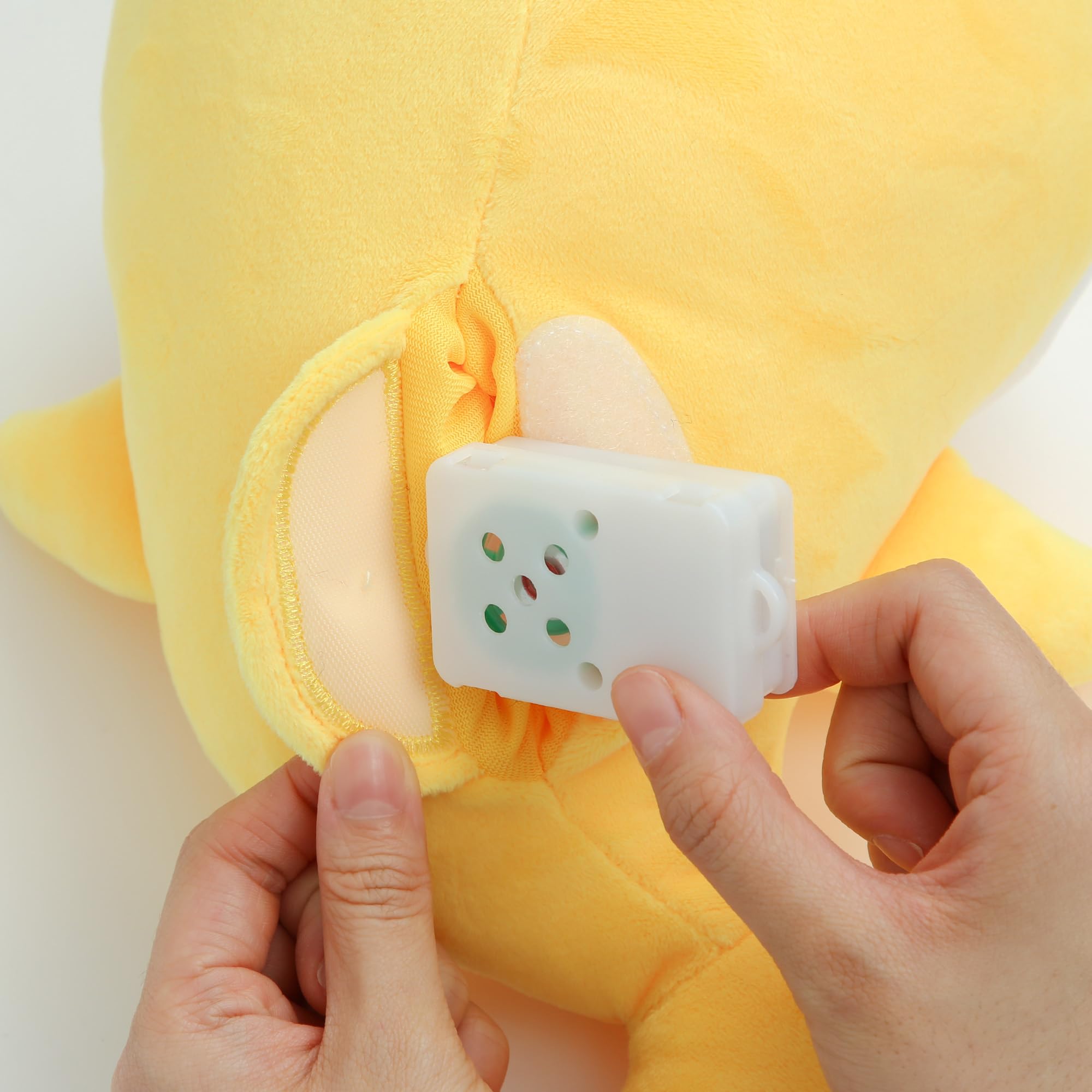 Instrucciones de lavado de Pinkfong Baby Shark con módulo retirado para higiene