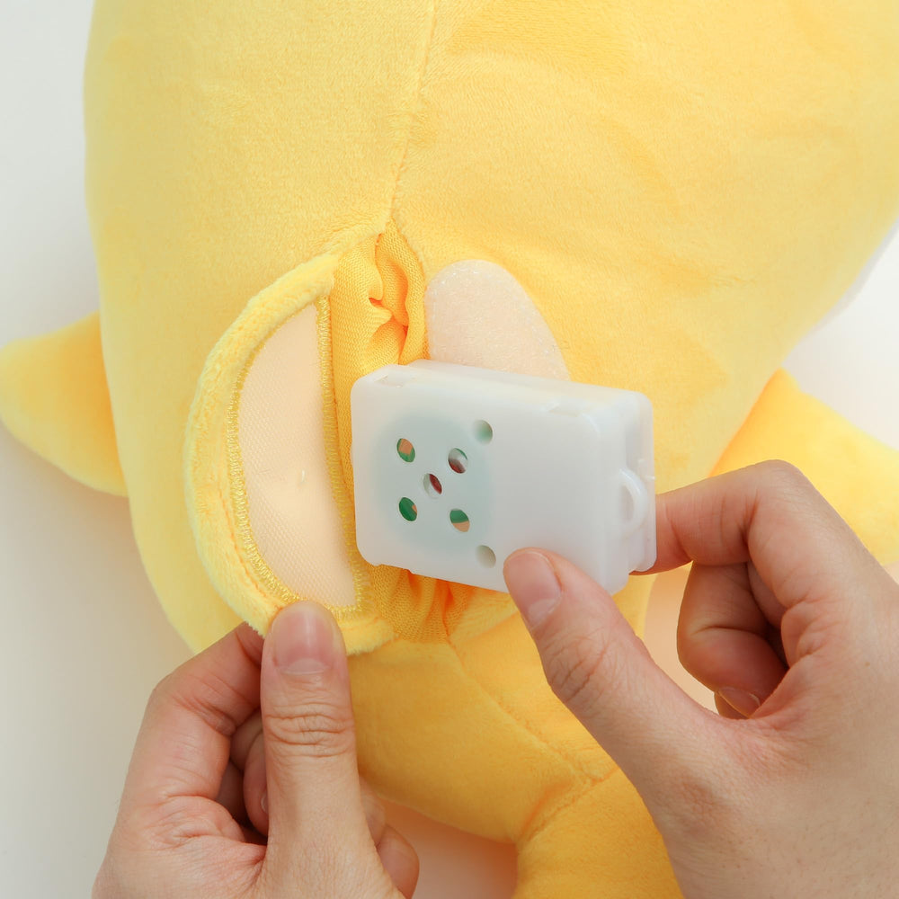 Instrucciones de lavado de Pinkfong Baby Shark con módulo retirado para higiene
