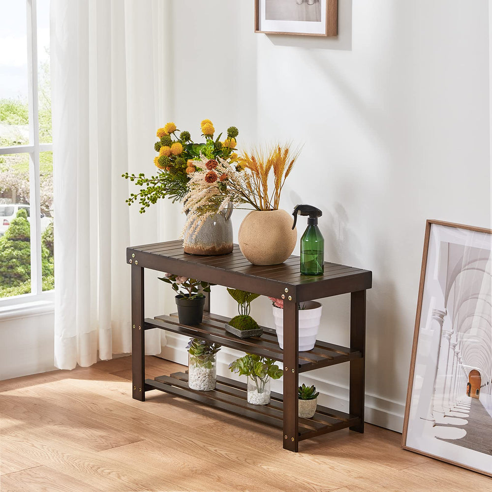 Pipishell styled in bathroom with plants and towels showing versatile use and decor benefit