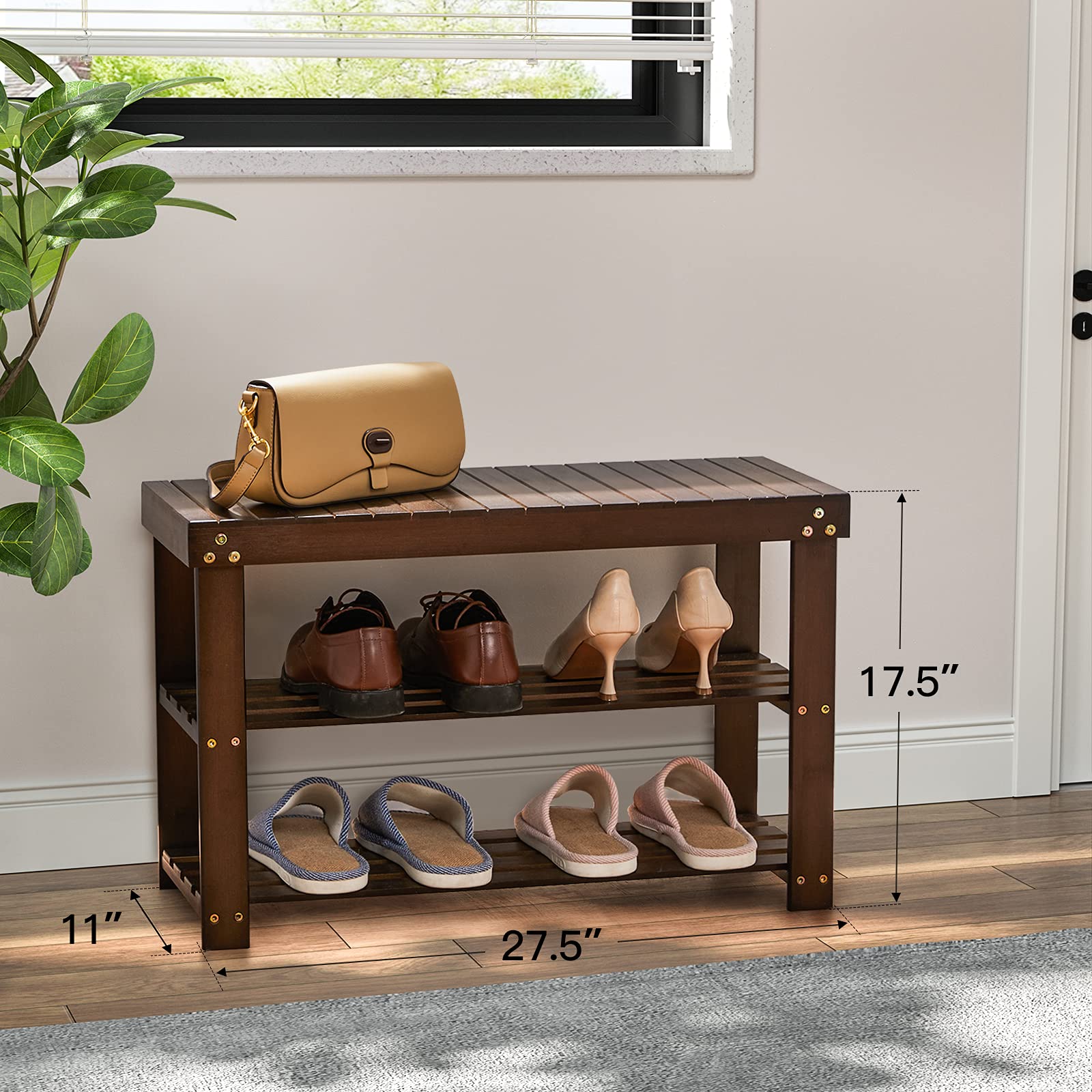 Pipishell top seat detail with slatted edge showing sturdy 300 lbs capacity and seating convenience