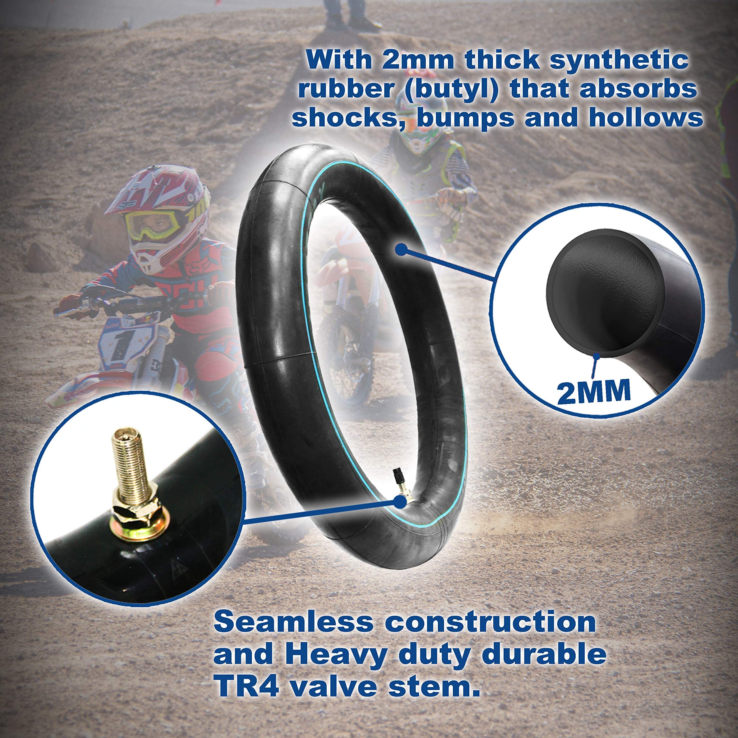 PIVOTRAX inner tube installed on bike wheel showing reliable ride stability
