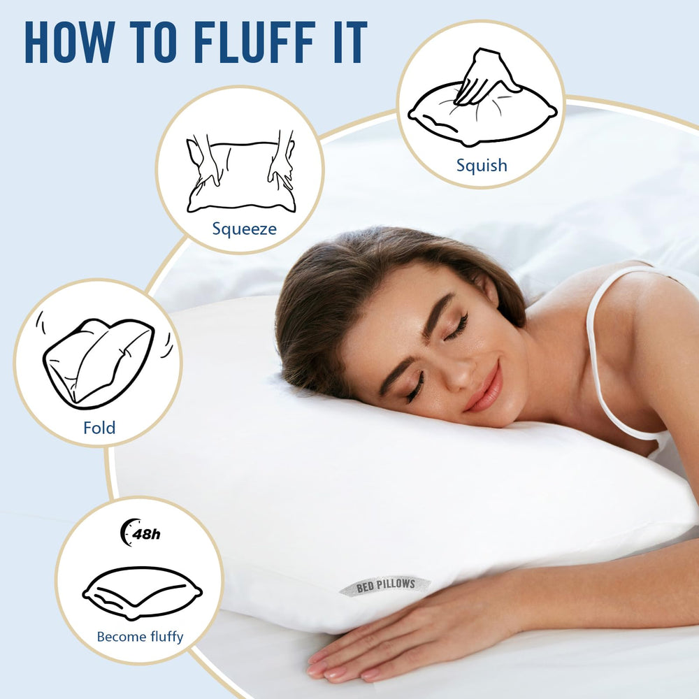 Piwaal almohadas colocadas en cama con estilo hotelero para ambiente elegante