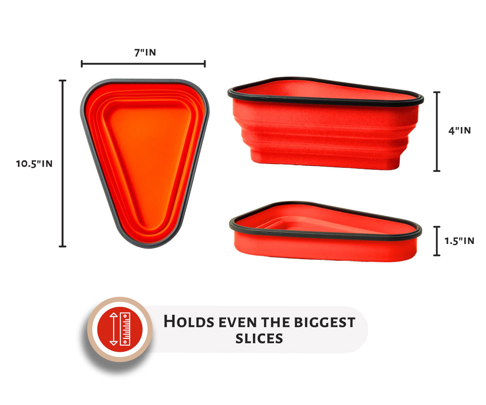 PIZZA PACK contenedor plegado y plano listo para guardar