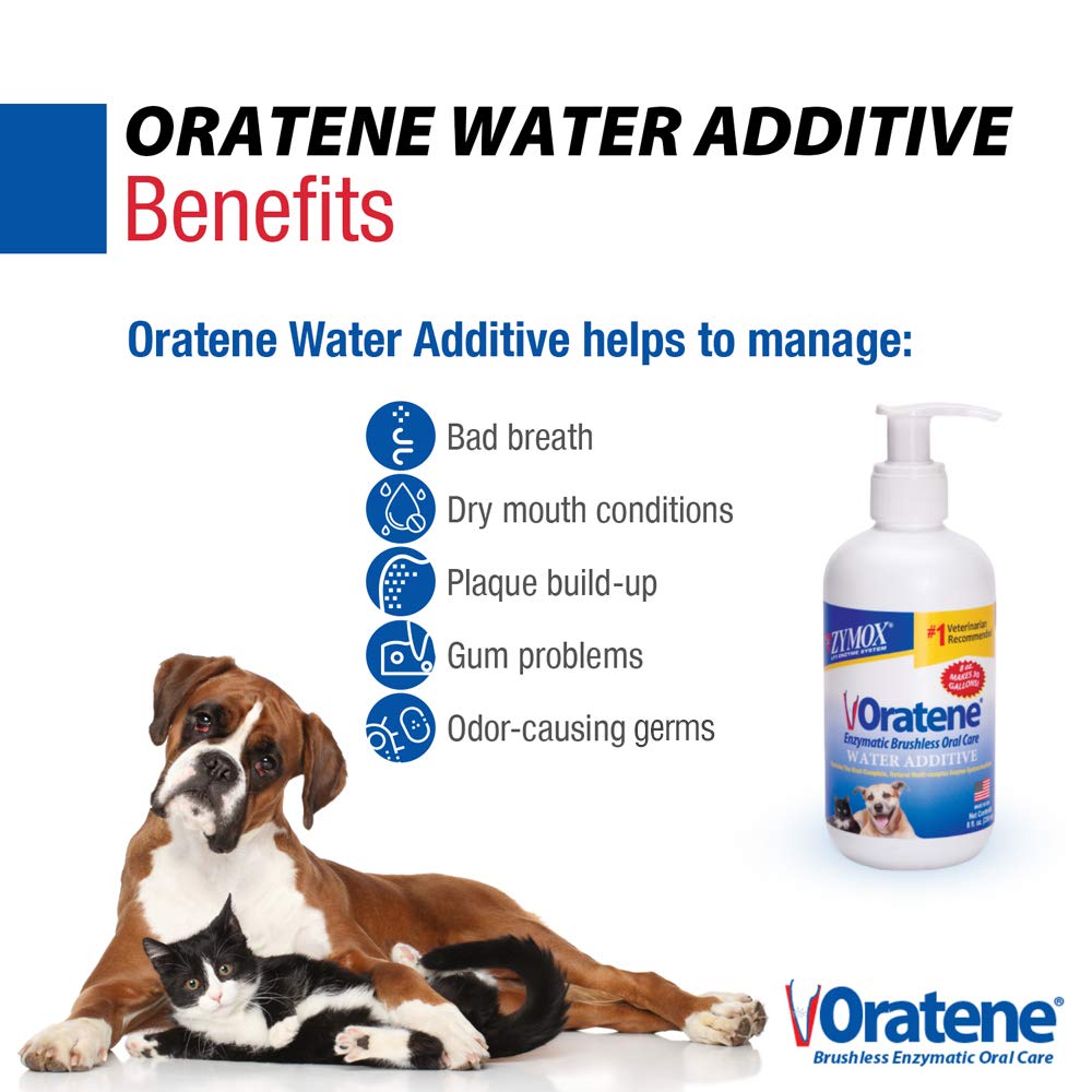 PKB Animal Health etiqueta de ZYMOX Oratene con instrucciones claras