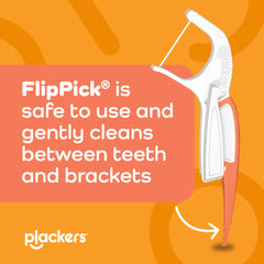 Plackers OrthoPick agarre QuickFix sosteniendo el pick con control