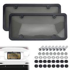 PLALEI front packaging showing two clear frames and complete hardware, ready to install