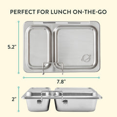 PlanetBox Shuttle close-up of brushed stainless texture resisting stains benefit