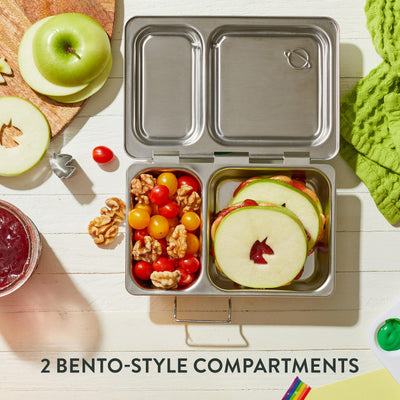 PlanetBox Shuttle interior compartments top-down for organized meals benefit