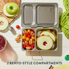 PlanetBox Shuttle interior compartments top-down for organized meals benefit