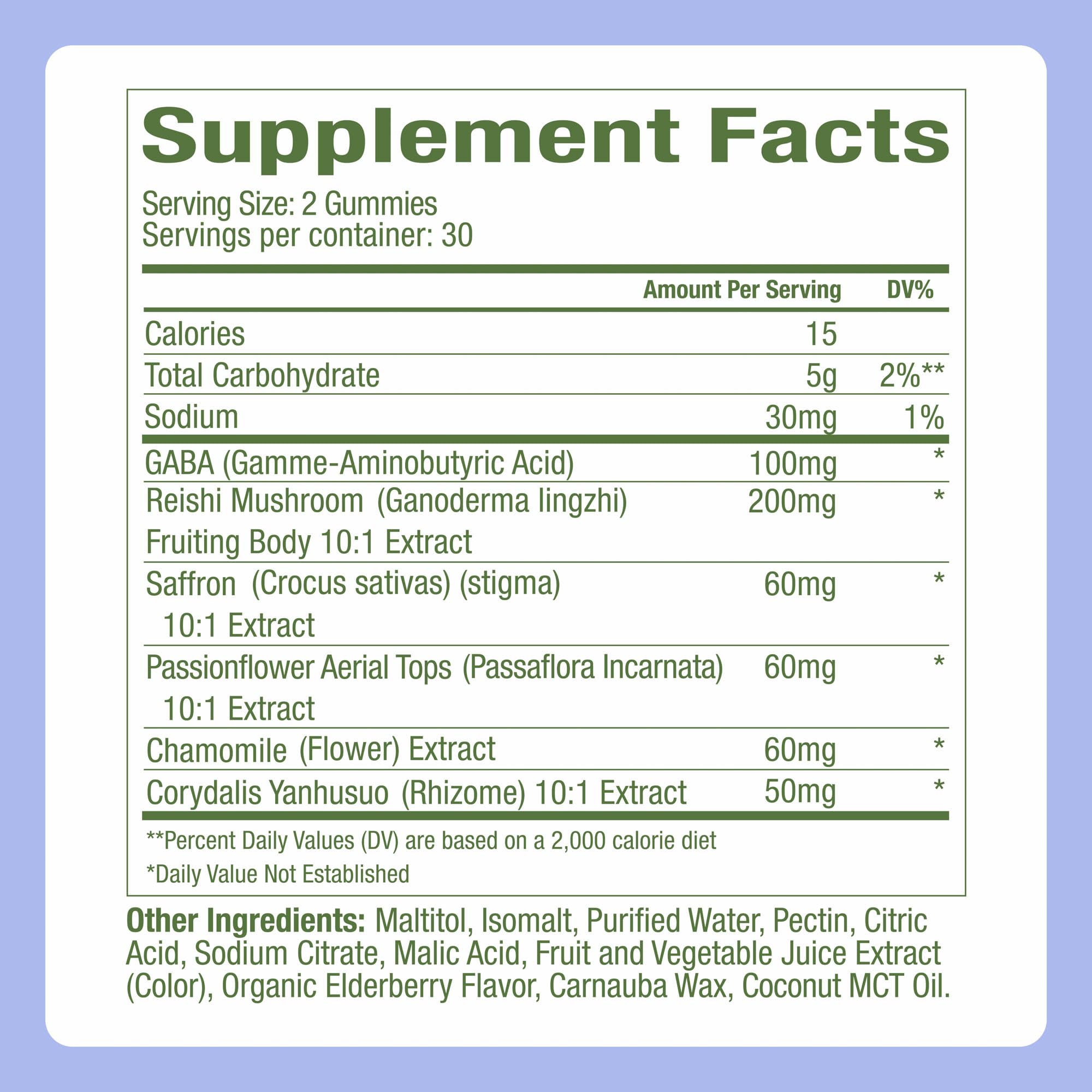Plant People clear supplement facts label emphasizing clean ingredients