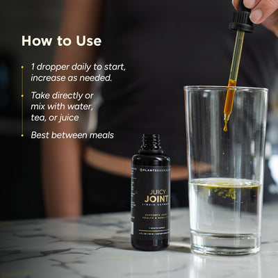 Plants Basically label close-up listing botanicals and clean-ingredient benefit