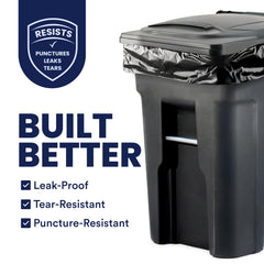 Plasticplace bolsa forrando un contenedor rollaway protegiendo interior