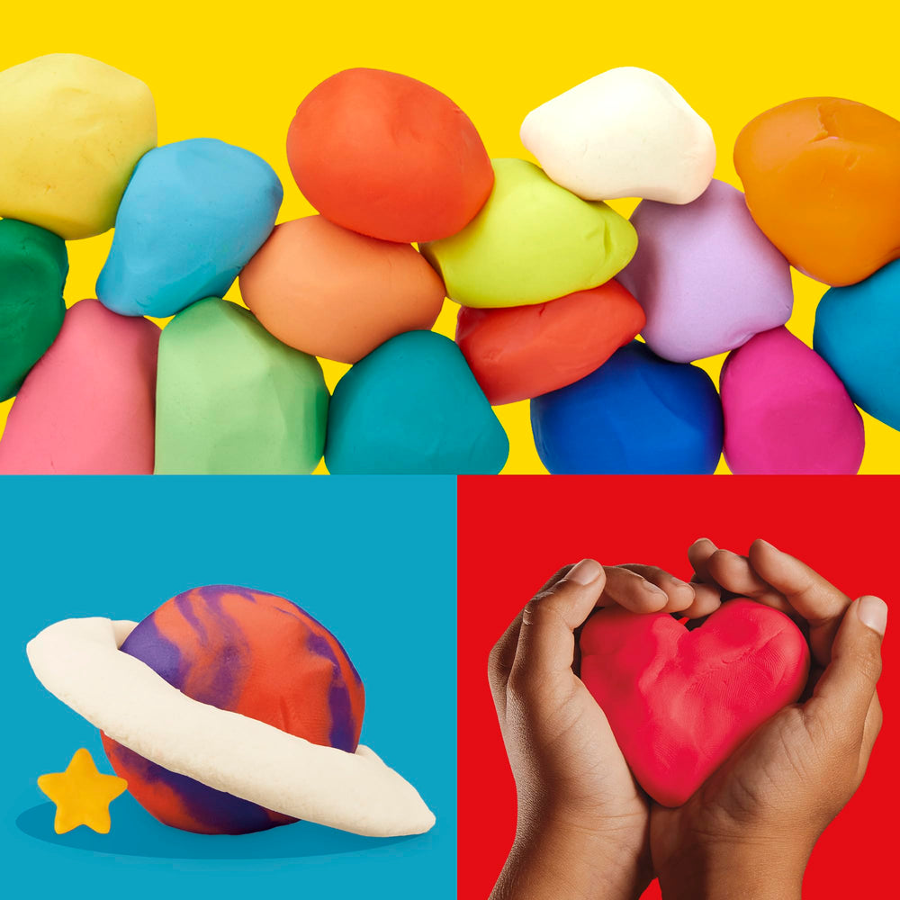 Play-Doh botes abiertos con textura suave lista para modelar
