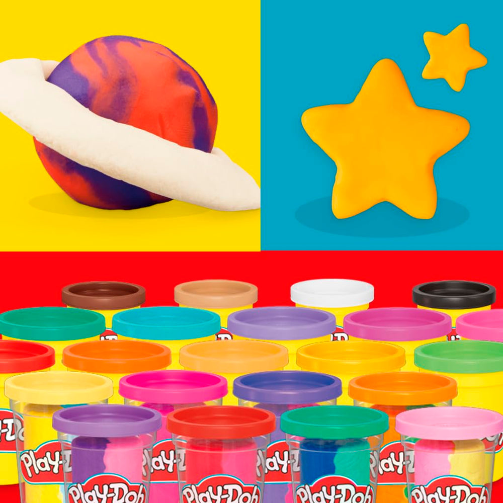 Play‑Doh textura en manos mostrando facilidad para moldear