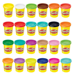 Play-Doh pack frontal mostrando 24 colores para inspiración creativa