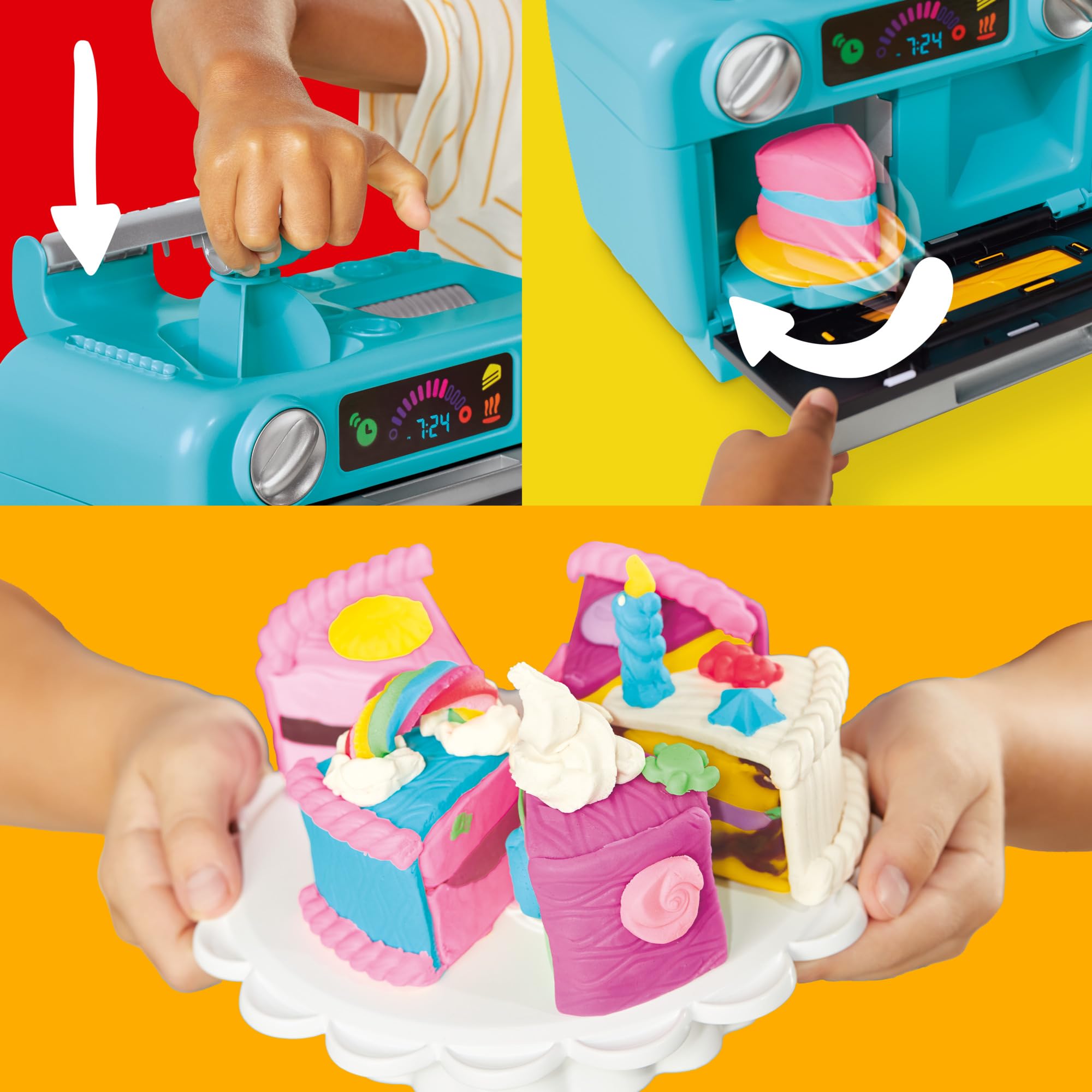Size comparison of Play‑Doh slice next to a coin and ruler, showing scale for preschool hands