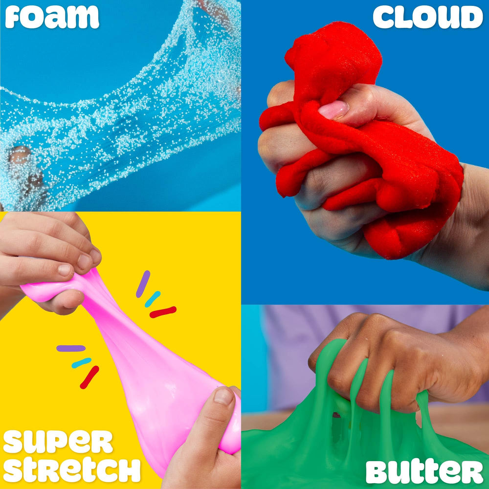 Play-Doh textura Cloud cerca, detalle esponjoso que invita a tocar