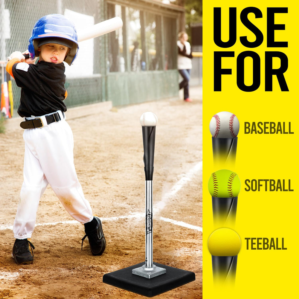 PLAYAPUT tee en uso en campo de béisbol facilita práctica real