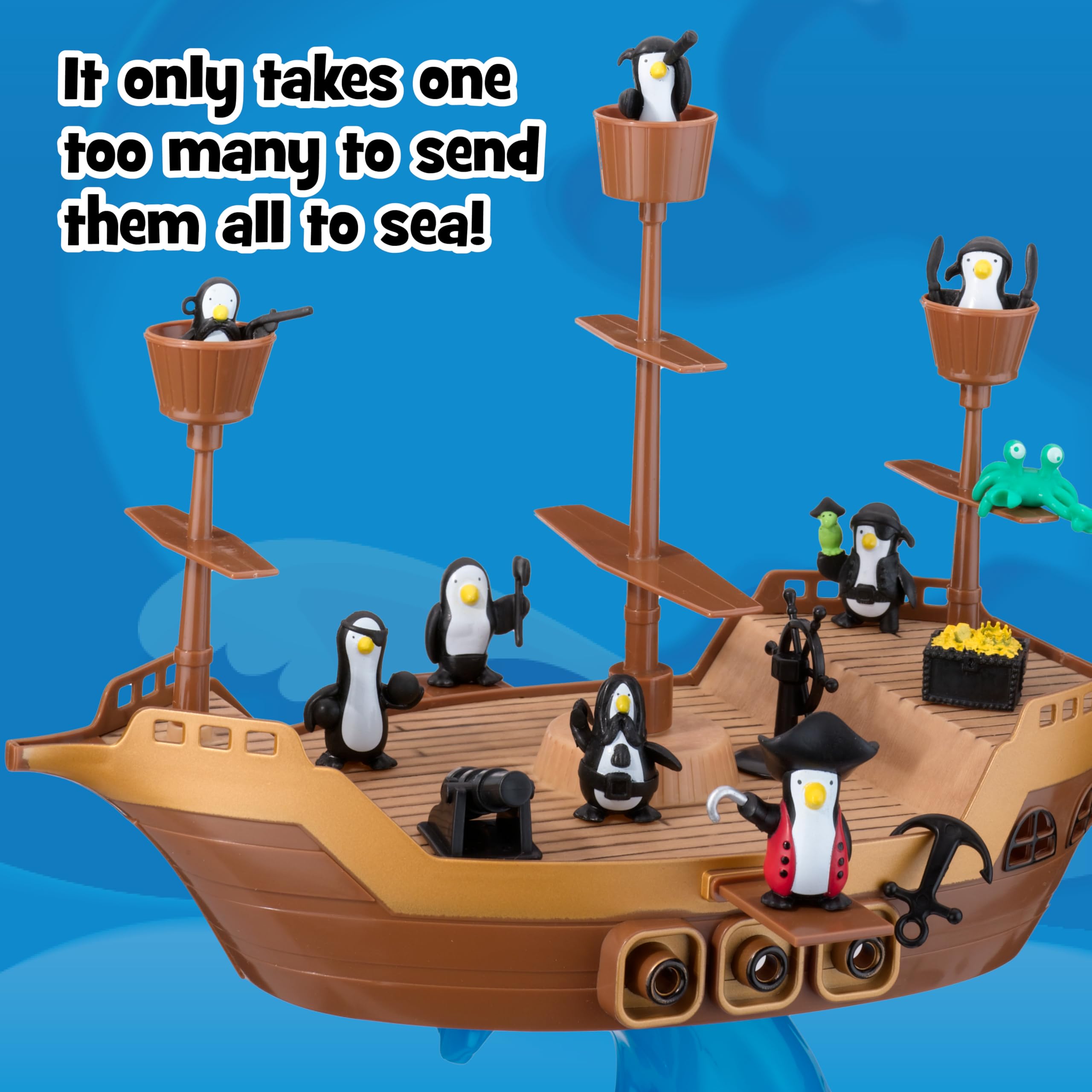 PlayMonster ship beside a ruler to show compact size for storage and travel