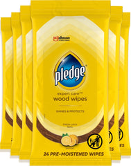 Pledge frente del empaque mostrando pack y aroma limón, limpieza práctica