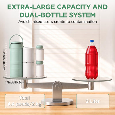PLOSIF bottle held in hand showing size and portability for on-the-go use