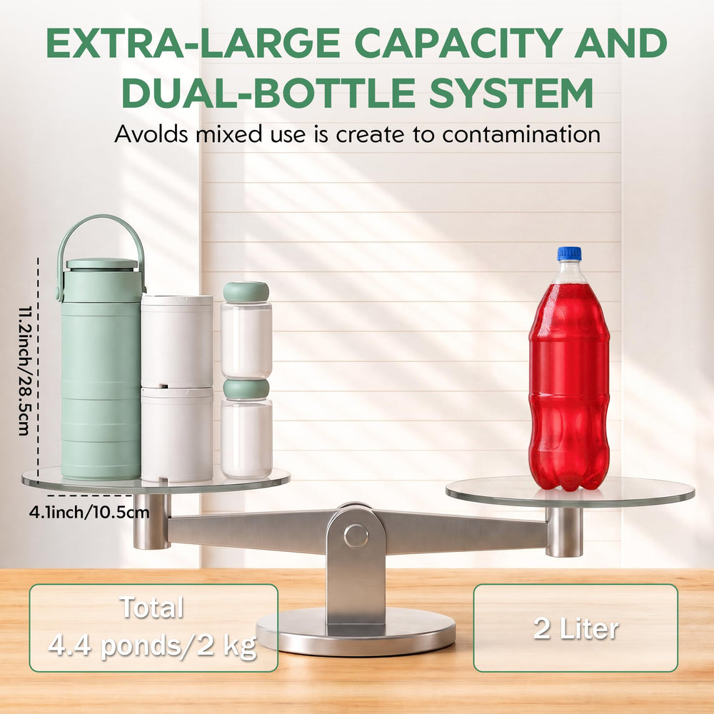 PLOSIF bottle held in hand showing size and portability for on-the-go use