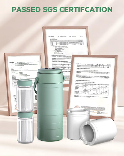 PLOSIF disassembled components on counter for fast hygienic cleaning