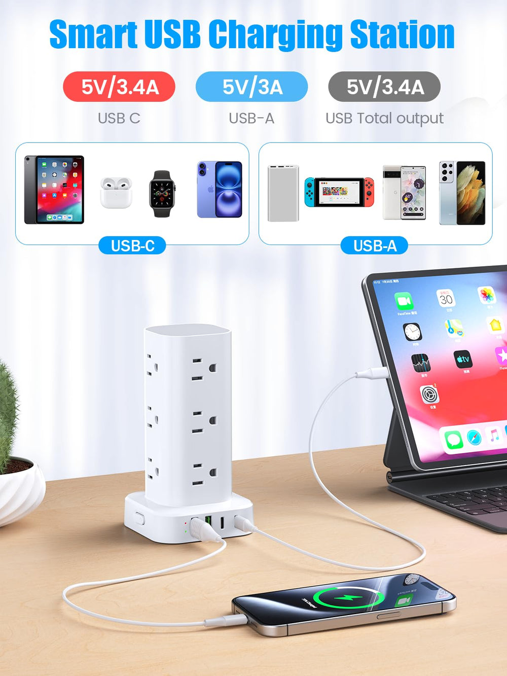 Pluackg enchufe plano 45° encajado detrás de mueble, ahorro de espacio
