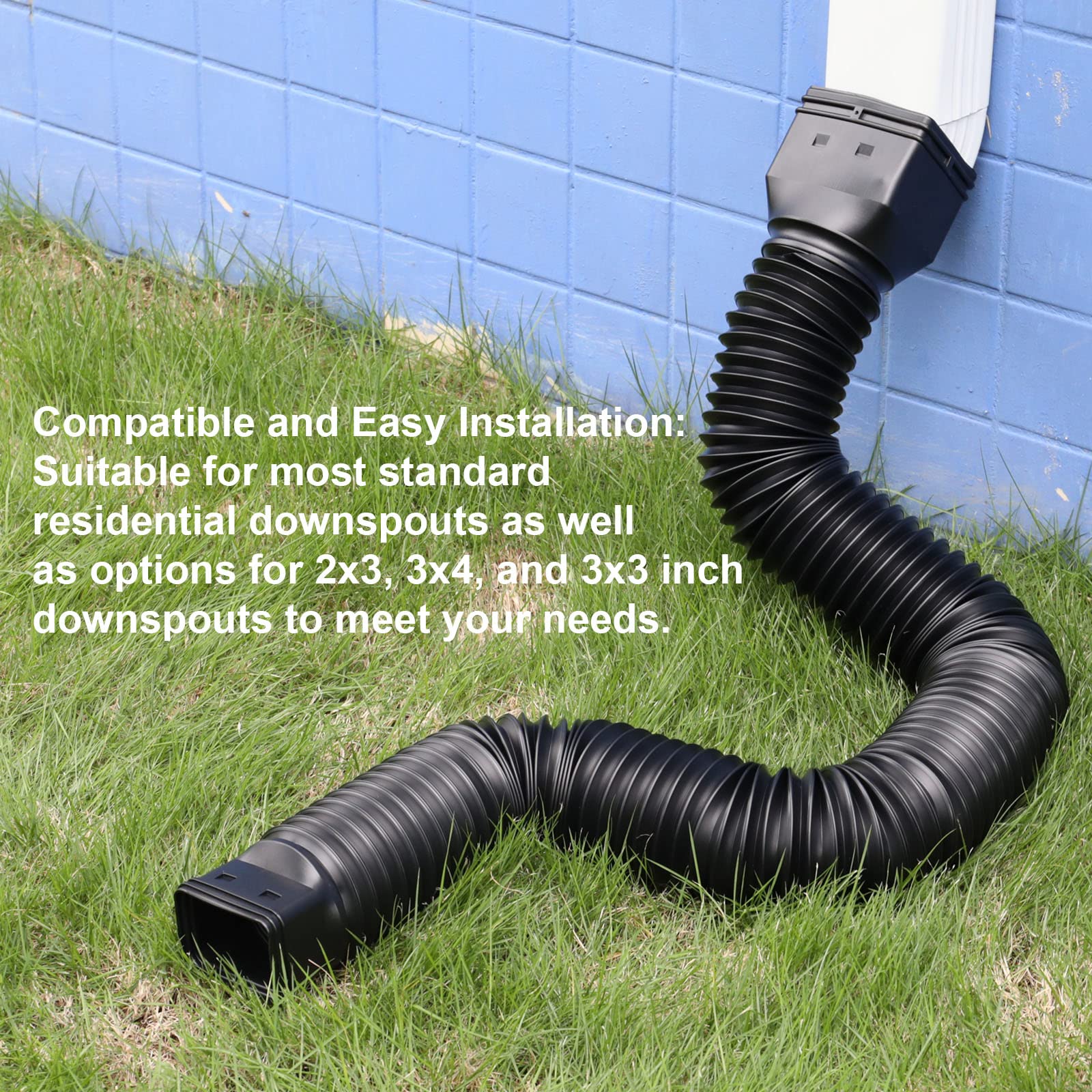 plusgutter adaptadores y tornillos incluidos para fijar y evitar arrastre por lluvia